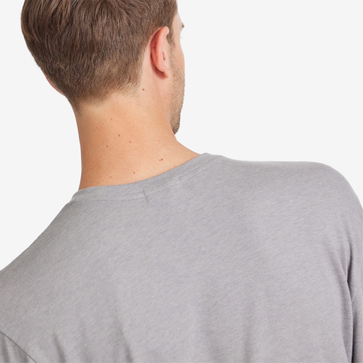 Men's Long Sleeve Tee - Medium Grey