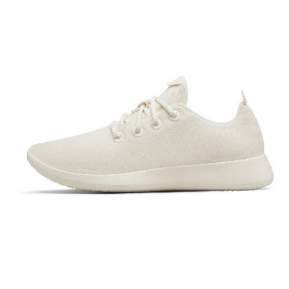 Men's Wool Runner - Natural White (Cream Sole)