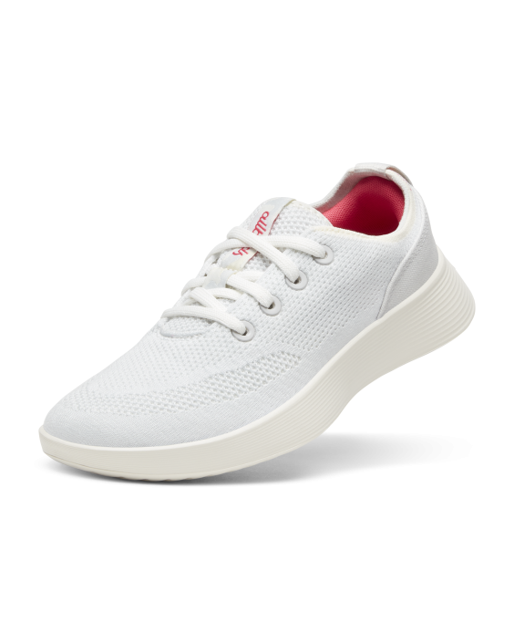 Women's Tree Runner Go - Blizzard/Vivid Red (Natural White Sole)